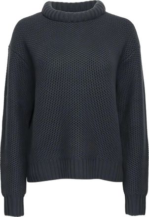 TWP Maglione girocollo con lavorazione a nido dape - Grigio