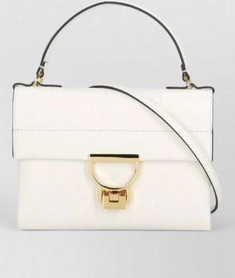 Coccinelle pebbled leather shoulder bag top handle
