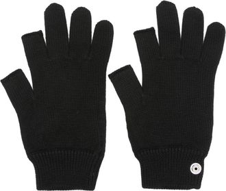 Rick Owens Touchscreen gloves - men - Cashmere - One Size - Black