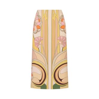 La DoubleJ Midi Skirts, female, Multicolor, Size: M Pencil Skirt Tulip Plac&eacute;e