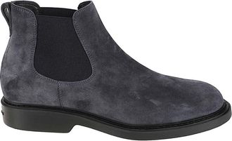 Hogan Chelsea enkellaarsjes - Heren - Chelseaboots - Blauw - 40 1/2 EU - Leer - Schoenen