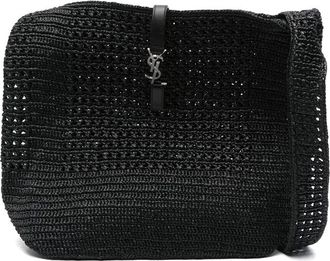 Saint Laurent Medium Les 5 &Agrave; 7 Raffia Shoulder Bag