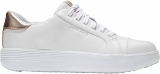 Cole Haan Womens Grand Crosscourt Joy Platform Sneaker In Optic White/rose Gold