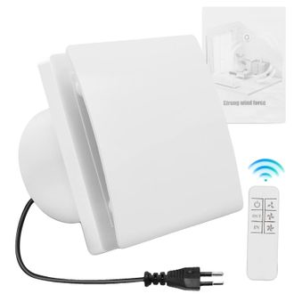 OEM Ventilador Extractor De Aire, Mando A Distancia, 7 Velocidades, Blanco