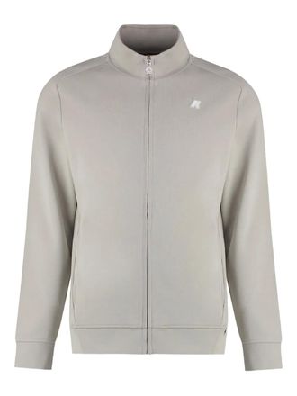 K-Way zip-up sweatshirt - men - Elastane/Polyester/Cotton - S - Grey