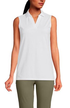 Lands End Performance Pique Polo in White at Nordstrom, Size X-Large