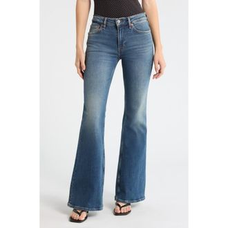 Re/Done The Strutter High Waist Flare Leg Jeans in Sonoma Indigo at Nordstrom, Size 26