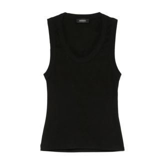 Wardrobe.NYC Sleeveless Tops, female, Black, XS, Basic Tank Top