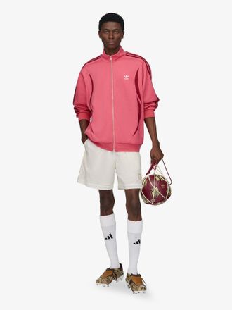 adidas Striped Polyamide-Cotton Sweatshirt - Pink