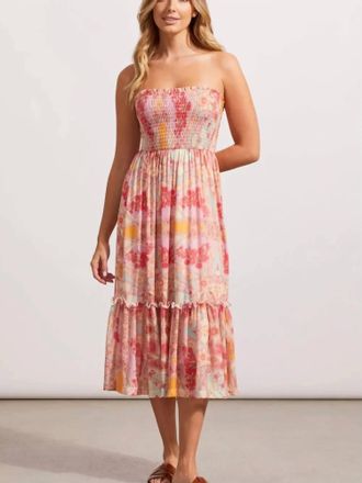 Tribal Convertible Dress/skirt With Removable Straps In Yellovango