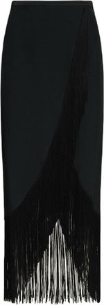Taller Marmo El Pareo midi skirt - women - Acetate/FSC Viscose - 46 - Black