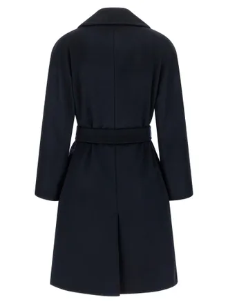 Max Mara Pedale Coat - Navy