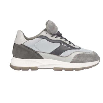 Lavair Heren Aequora Leren Trainers (Grijs)