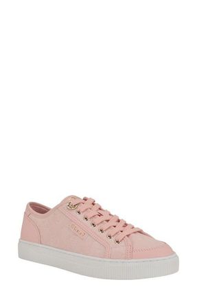 Guess Sandie Low Top Canvas Sneaker in Light Pink at Nordstrom, Size 9.5