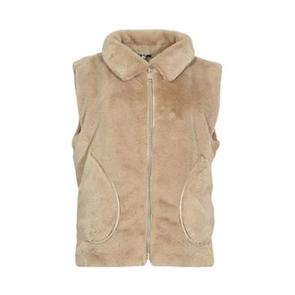 Maicazz Dames, Jassen, Beige, Maat: S Leer