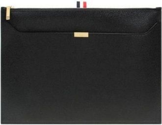 Thom Browne Rwb Tab Double Pocket Clutch Medium