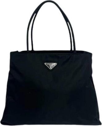 Prada Pre-owned Tessuto Handbag - Dames - Vintage Shopper - Zwart - ONE Size - Nylon - Vintage