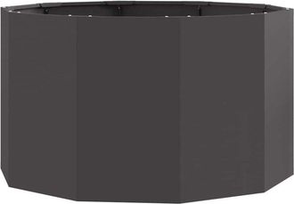 vidaXL Planter Black 90 x 90 x 50 cm Steel vidaXL