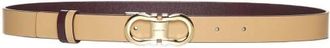Ferragamo Gancini Reversible Belt - Dames - Riemen - Beige - 90 CM - Leer - Accessoires