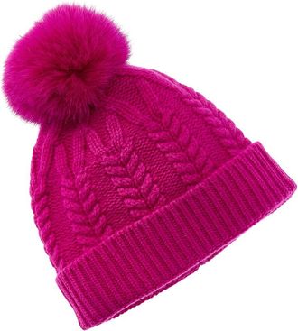 Sofiacashmere Sofiacashmere Cable Cashmere Hat