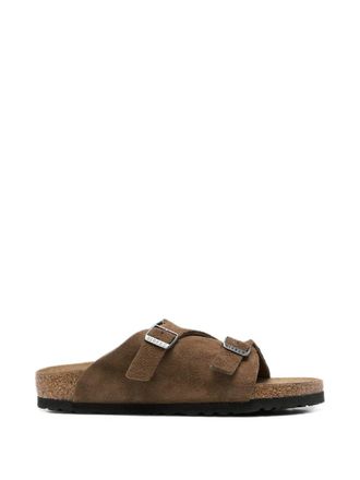 Birkenstock Z&uuml;rich Dark Tea, Suede Leather