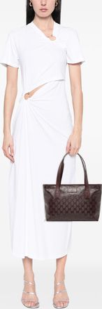 Gucci Womens Pre-owned Small Gg Imprime Joy Tote - Dark Brown Textile - One Size