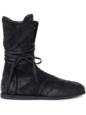 Ann Demeulemeester Palne lace-up high-top sneakers - Black