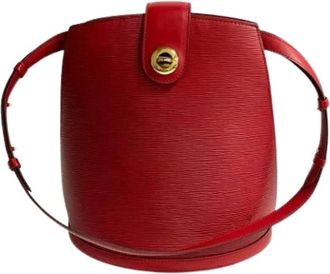 Louis Vuitton Pre-owned Bucket Bags, female, Red, Size: ONE SIZE Pre-owned Leather louis-vuitton-bags