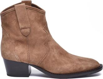 Guglielmo Rotta Suede Texan Ankle Boot - Brown