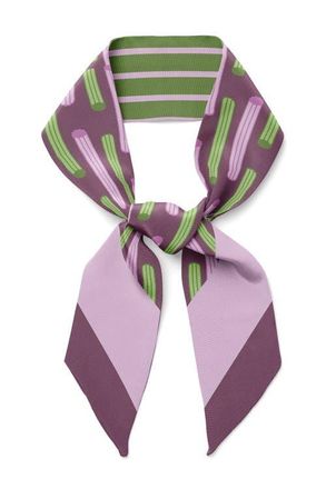 Centinelle Churros Twilly Ribbon Scarf in Brown at Nordstrom
