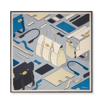 Mulberry Square Scarf in Light Grey at Nordstrom