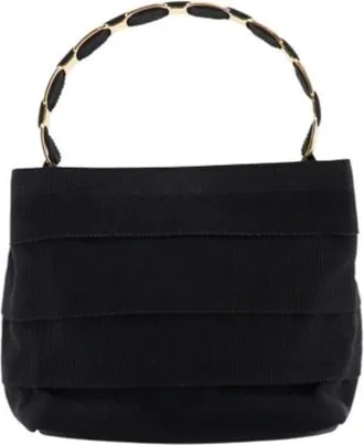 Ferragamo Pre-owned Mini Bags, female, Black, Size: ONE SIZE Pre-owned Nylon Mini Bag