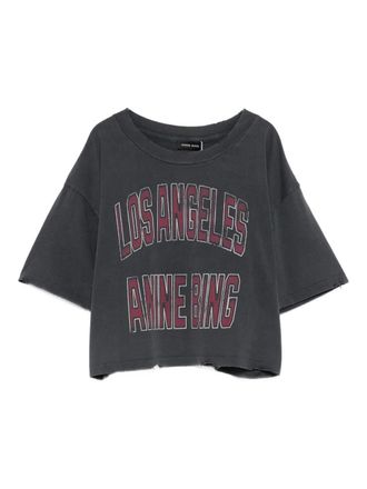 Anine Bing Johnny Cropped Tee