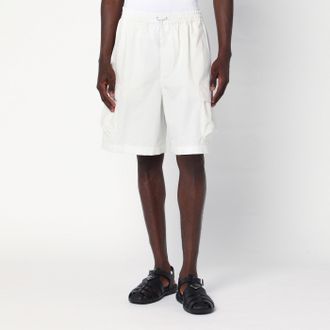 Gucci Shorts bianco in popeline di cotone