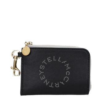 Stella McCartney Black Leather Womens Wallet