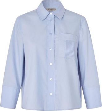 Masai 2085S Zen - Dames - Blouses & Shirts - Blauw - Maat: XS