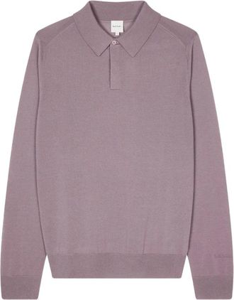 Paul Smith Round-neck Knitwear, male, Pink, S, Knitted Jumper Lilac