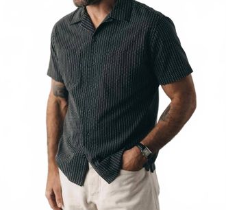 Taylor Stitch Conrad Shirt In Pickstich Stripe Dobby