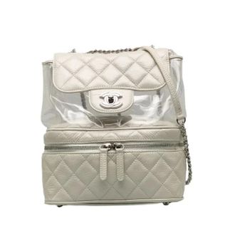 Chanel Pre-owned Backpacks, female, White, Size: ONE SIZE Pre-owned Leather Backpack