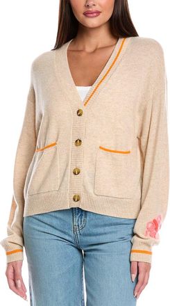 Brodie Tropical Cording Cashmere Cardigan