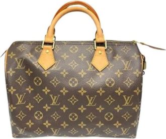 Louis Vuitton Pre-owned Handbags, female, Brown, Size: ONE SIZE Pre-owned Vintage Canvas Handbag