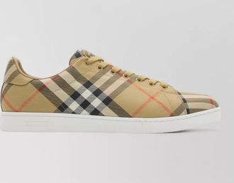 Burberry check canvas sneakers