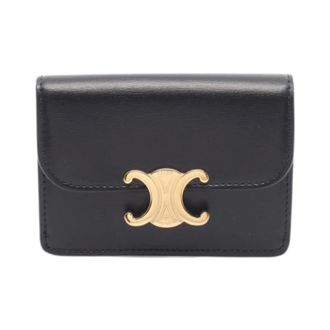 Celine Pre-owned Wallets, female, Black, Size: ONE SIZE Pre-owned Card case