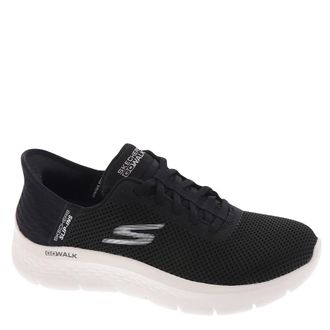 Skechers Womens Go Walk Flex Slip-ins-Grand Entrance Sneaker, Black White, 5.5 UK