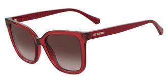 Love Moschino MOL077/S C9A/HA Womens Sunglasses Red Size 53