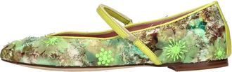 Lorena Paggi Tessuto Glovefiori Acido - Dames - Ballerinas - Veelkleurig - 37 EU - Leer - Schoenen