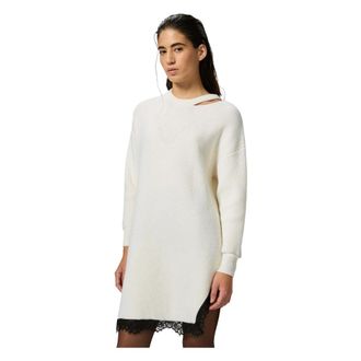 Pinko Distilleria Dress - female - PINKO - Knitted Dresses - White - XS - Dresses