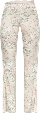 Diesel Broeken, Dames, Beige, XS, Satijn, Leggings P-Affal