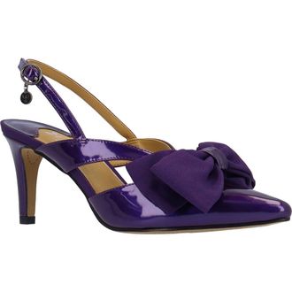J. Rene&eacute; Morigen Slingback Pointed Toe Pump in Purple at Nordstrom, Size 6.5