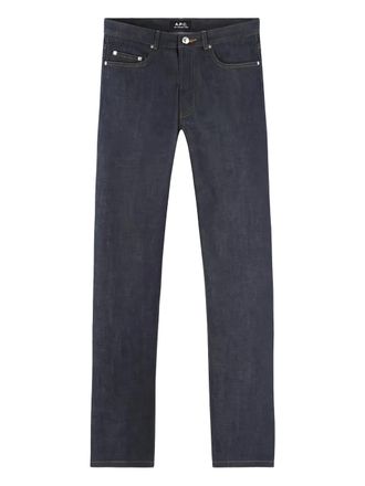 A.P.C. Jeans con cinque tasche - Blu
